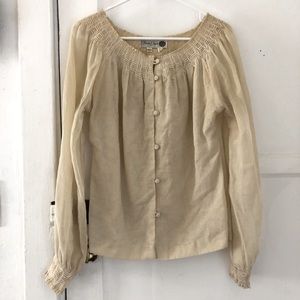 Smocked vintage blouse